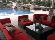 Patio cabana lounge - stunning!