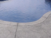 Stamped concrete pool